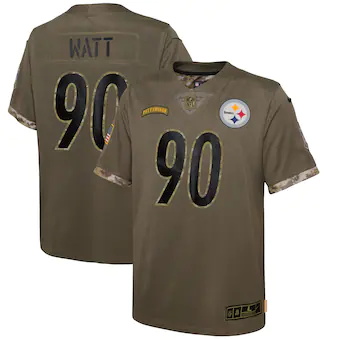 youth nike olive pittsburgh steelers 2022 salute to service